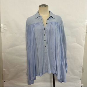 Free People Oversized Mixed Media Henley 122